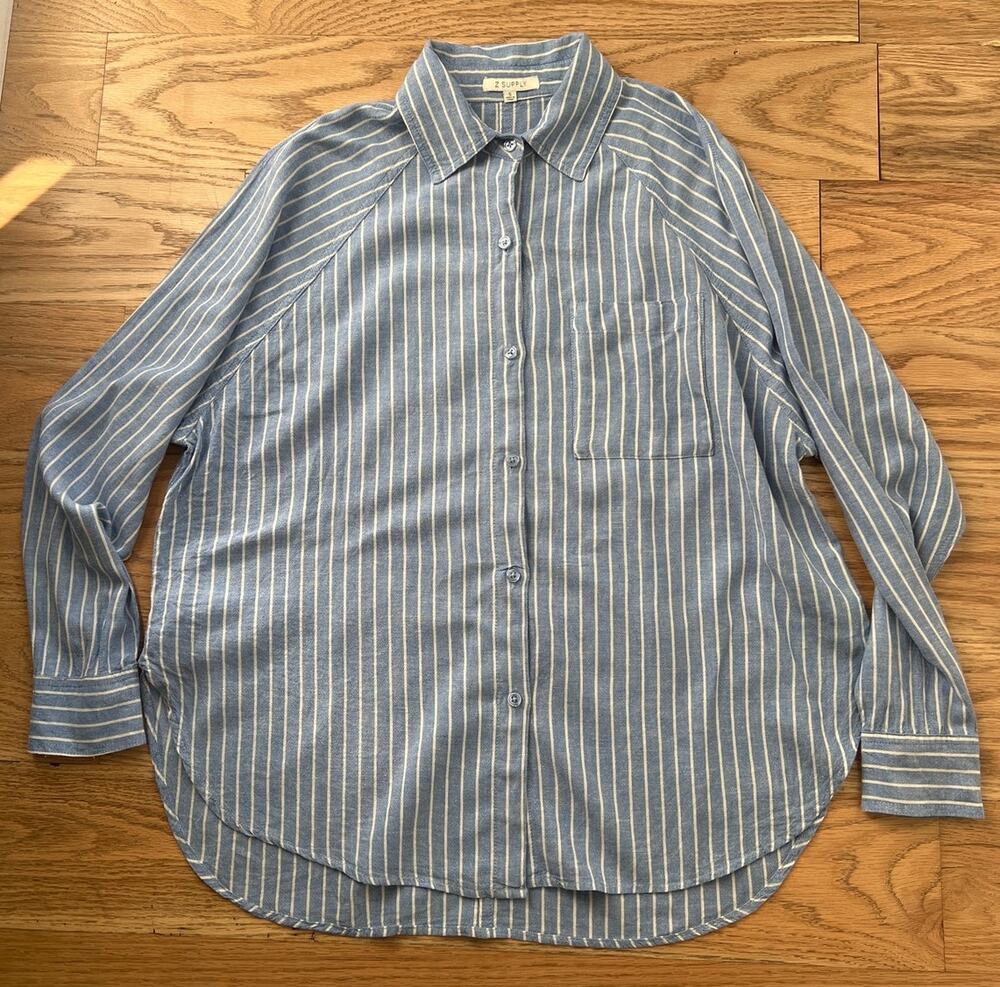Z Supply The Perfect Line Striped Button Up